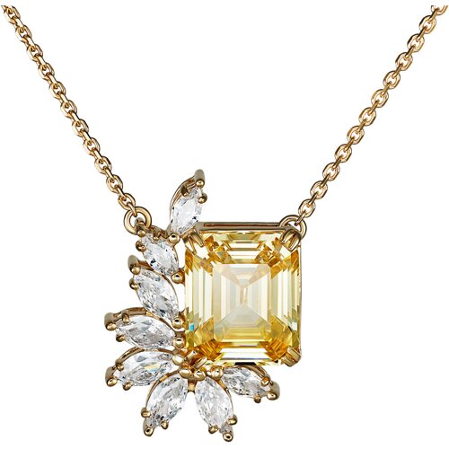 Колье из желтого золота 585 пробы с фианитами