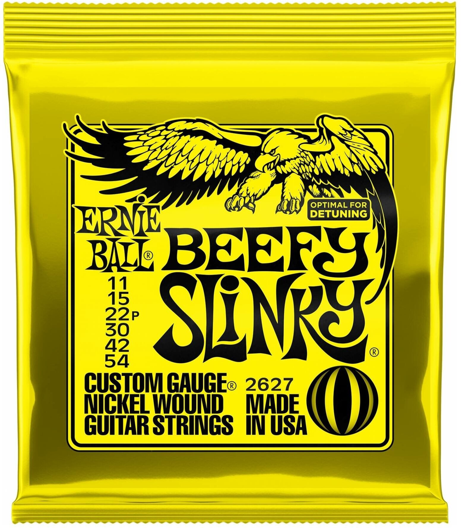 Струны для электрогитары 11-54 ERNIE BALL 2627 Nickel Wound Slinky Beefy