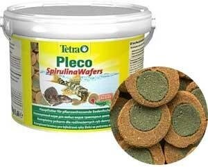 Tetra Pleco Spirulina Wafers корм для сомов и донных рыб со спирулиной 100 гр. 193840 - фотография № 4