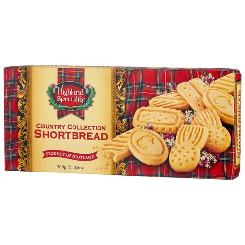 Печенье Highland Speciality Country Collection Shortbread песочное ассорти, 300 г