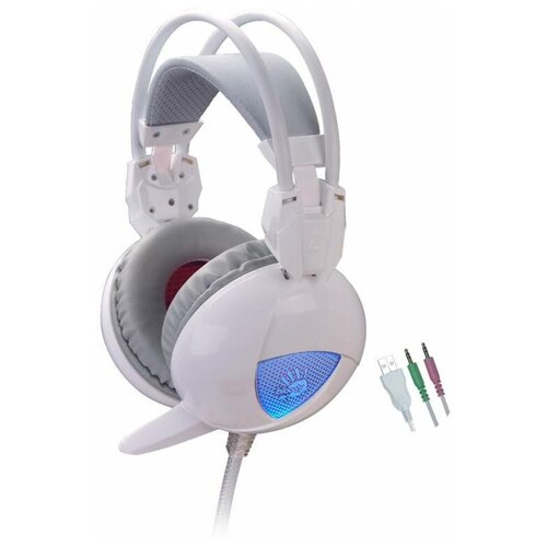 Наушники с микрофоном A4 Bloody G310 белый 22м мониторы 2194₽