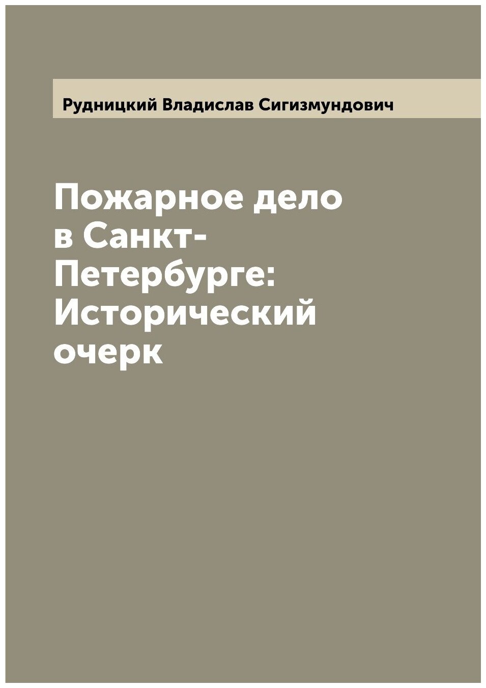 Книга Пожарное дело в Санкт-Петербурге: Исторический очерк - фото №1