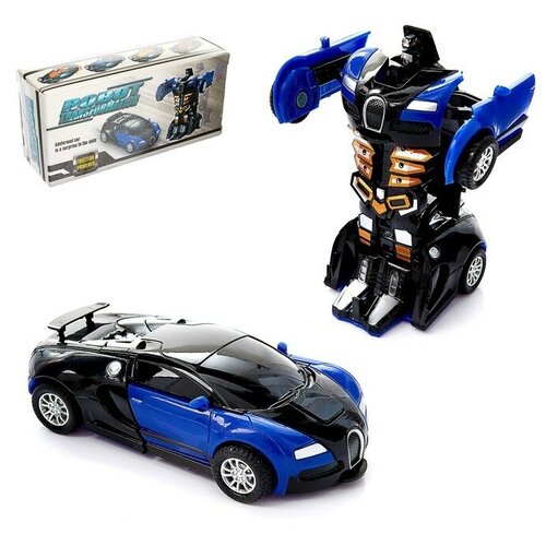 Робот инерционный Спорткар трансформируется автоматически при столкновении цвет микс 561₽