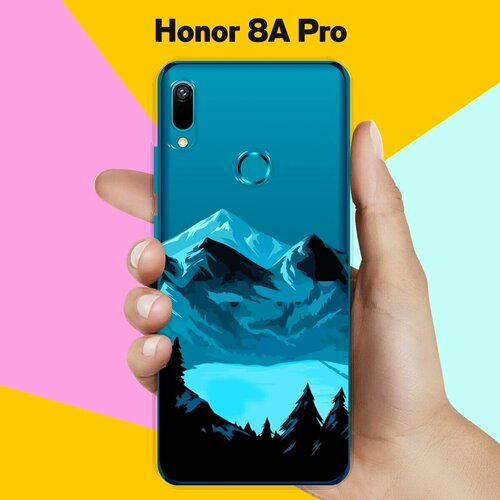 Силиконовый чехол Горы и озеро на Honor 8A Pro