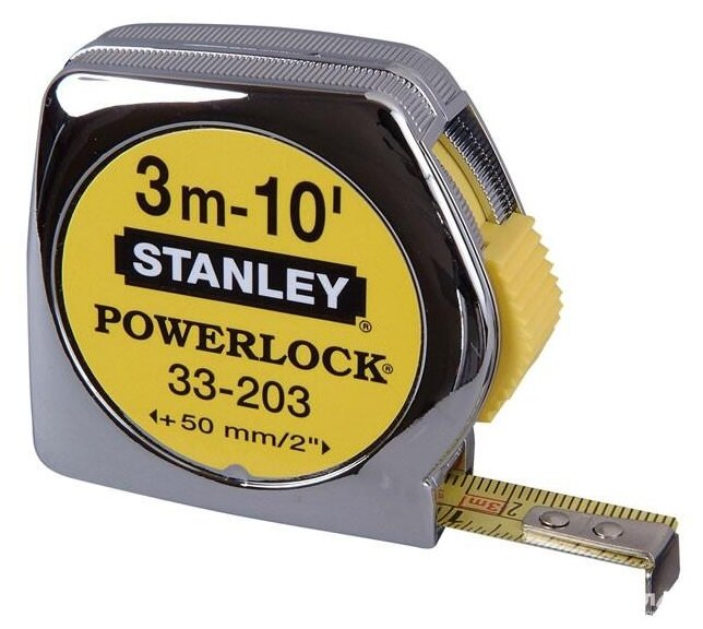 Рулетка 3м POWERLOCK комби STANLEY 0-33-203 - фотография № 1