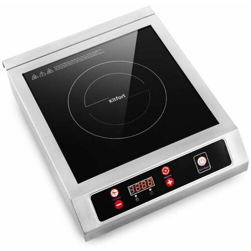 Kitfort Плитка индукционная Kitfort КТ-123 3200 Вт 1 конфорка таймер кнопки чёрная 1543500₽