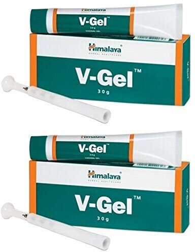 Вагинальный Ви-гель Хималая (V-gel Himalaya Herbals) от зуда и отеков во влагалище, устраняет инфекции, 2х30 г