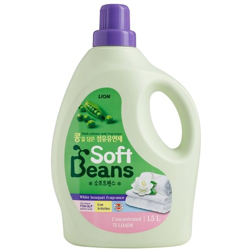 фото Кондиционер для белья Soft Beans CJ Lion 1.5 л флакон