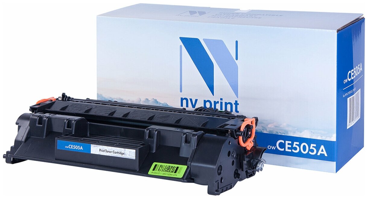 Картридж NV Print CE505A для лазерного принтера HP P2035 / P2035n / P2055 / P2055d / P2055dn / P2055d черный (2300 копий), совместимый