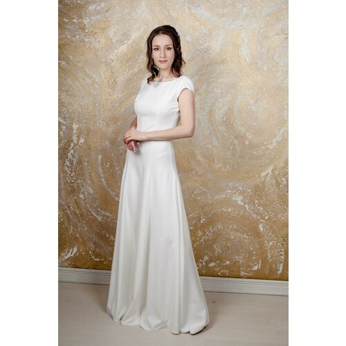 Свадебное платье Ольга Столярова, размер 42, белый