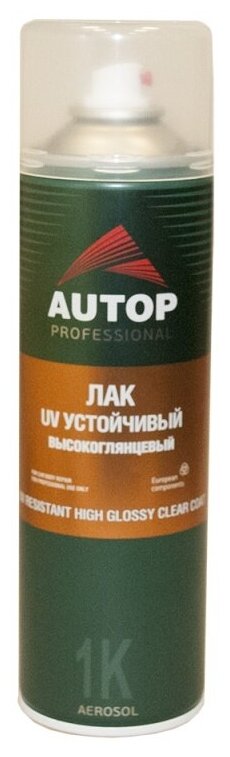 AUTOP ATPA07317 Лак акриловый (аэр) 650мл. Глянцевый №6 УФ-устойчивый AUTOP (ATP-A07317) — фото 1