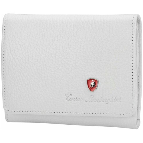 фото Кошелек tonino lamborghini sport elegance white, 12х10.5 см, кожа.