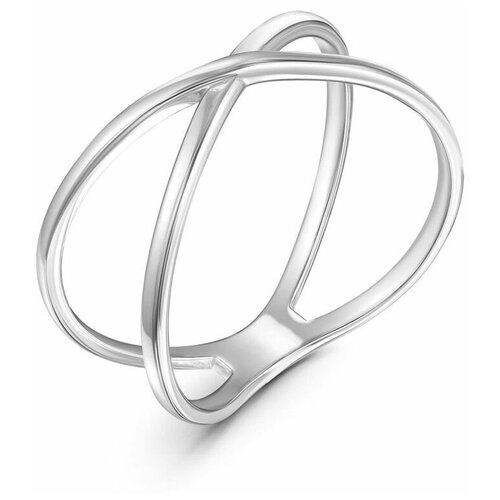 Кольцо Приблуды, серебро, 925 проба, родирование, размер 17.5, серебристый