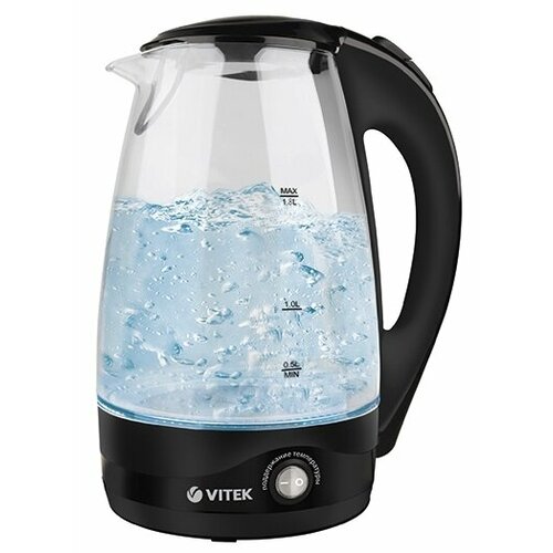 Чайник Электрический 18Л 2200ВТ Диск Фильтр Подсветка Стекло Vitek VT-7034 246200₽