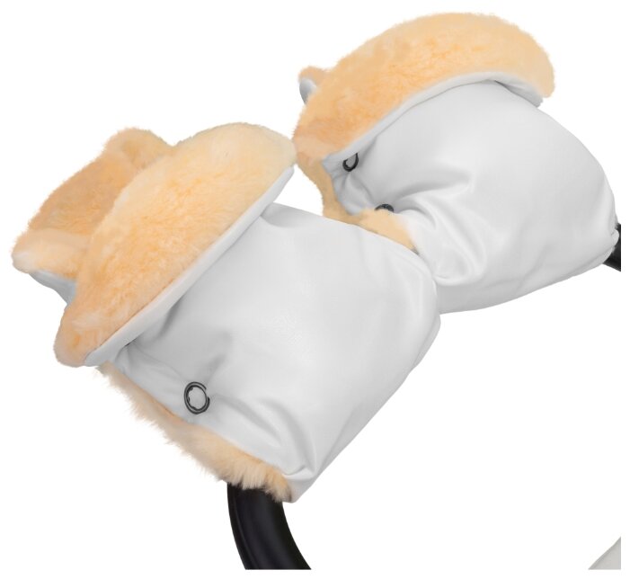 Муфта-рукавички для коляски Esspero Olsson (100% овечья шерсть) (White)