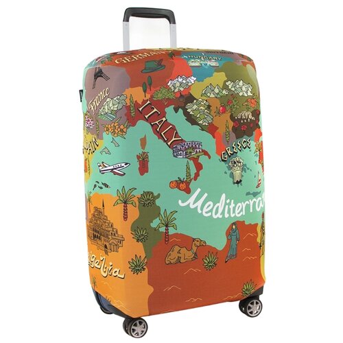 фото Чехол для чемодана ratel travel map of mediterranean s, разноцветный