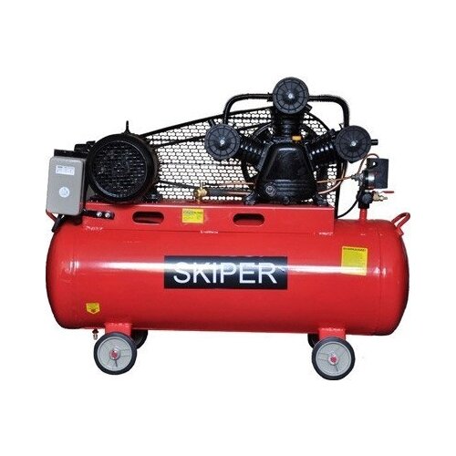 Компрессор масляный Skiper IBL3100B, 100 л, 3 кВт компрессор масляный skiper ibl3100b 100 л 3 квт