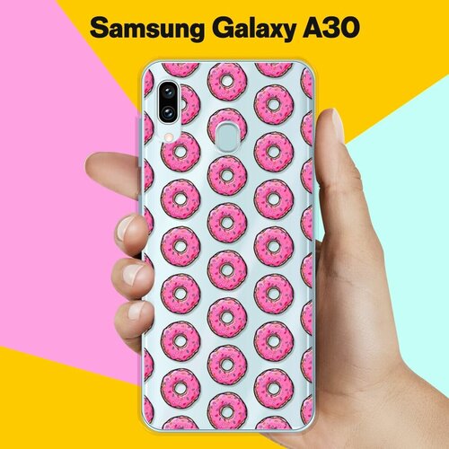 Силиконовый чехол Пончики на Samsung Galaxy A30