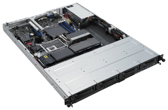 ASUS RS300-E10-PS4 без процессора/без ОЗУ/без накопителей/количество отсеков 3.5" hot swap: 4/1 x 400 Вт/LAN 1 Гбит/c