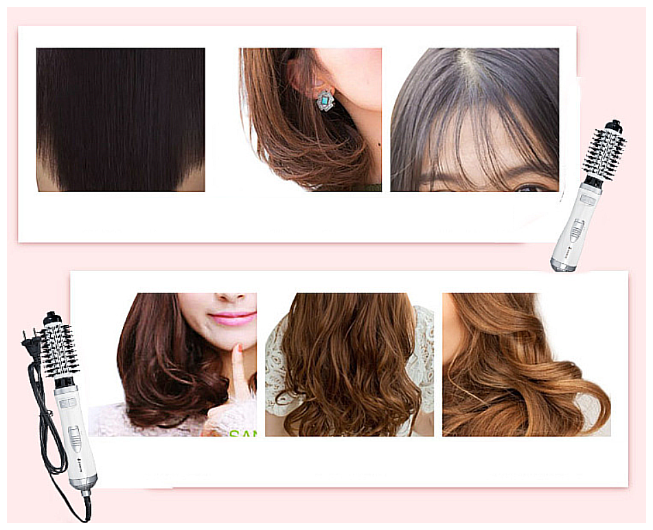 Фен-щетка для волос Holding Discoveries 8828/для укладки/белый - фотография № 14