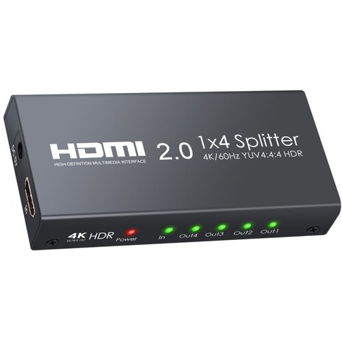 Сплиттер PALMEXX 1HDMI*4HDMI 4K (2160P, 3D, HDMI V2.0)