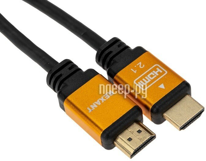 Аксессуар Rexant HDMI - HDMI 2.1 1m Gold 17-6002