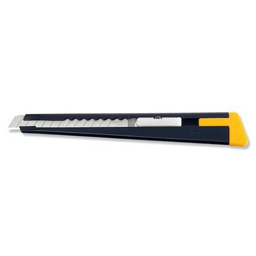 фото Olfa нож ol-180-black 9 мм черный/желтый