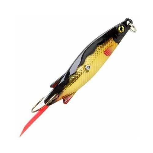 фото Блесна для рыбалки aqua тобик 24,0g (незацепляйка), цвет 02 (золото, серебро, черный металлик), 1 штука