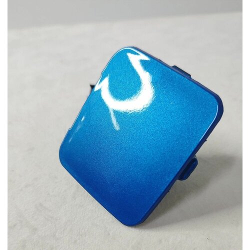 Заглушка в цвет под крюк Renault Logan 2 Рено Логан (2014-2018) TERPL Лазурно-синий