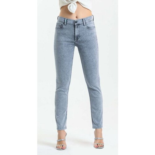 фото Джинсы зауженные motor jeans, размер w29/l29, серый