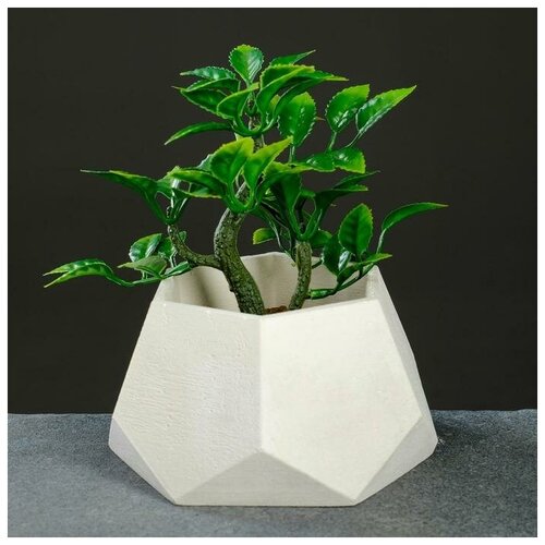 Кашпо Шестиугольник 13 х 75 см белое 606₽