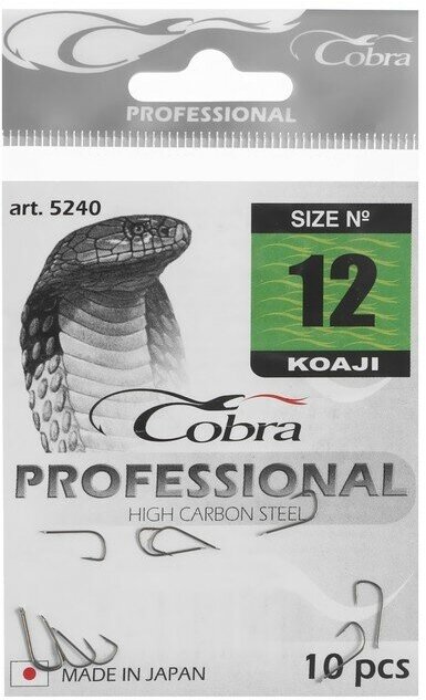 Крючки Cobra Pro KOAJI разм.012 10шт.