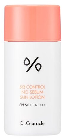 DR. CEURACLE Крем солнцезащитный. 5α control no-sebum lotion SPF50+/PA++++, 50 мл.