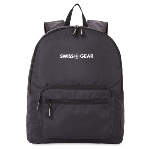 фото Рюкзак "swissgear", складной, черный, полиэстер, 33,5x15,5x40 см, 21 л