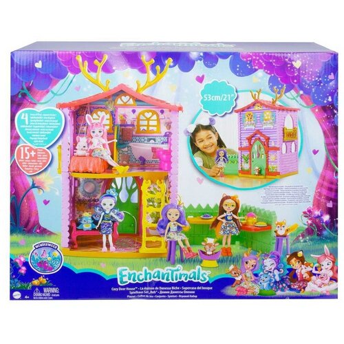 Игровой набор Mattel Enchantimals Домик Данессы Оленни (обновленная версия) GYJ18 игровой набор mattel enchantimals домик данессы оленни 2 0 gyj18