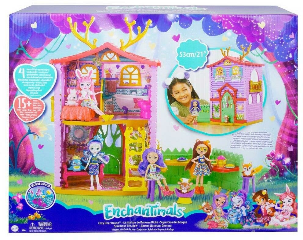 Игровой набор Mattel Enchantimals Домик Данессы Оленни ( обновленная версия) GYJ18