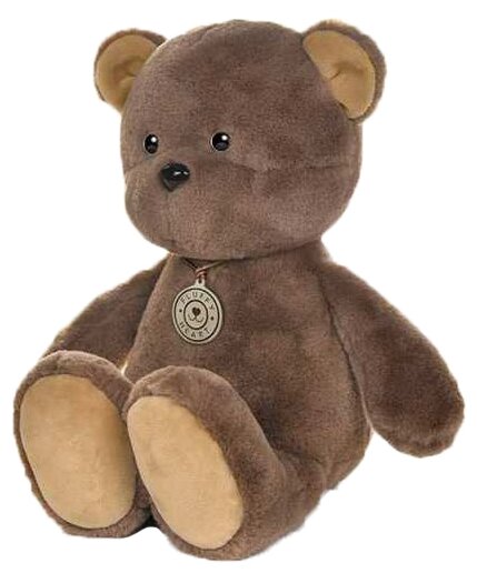 Мягкая игрушка Fluffy Heart Медвежонок, 35 см, коричневый