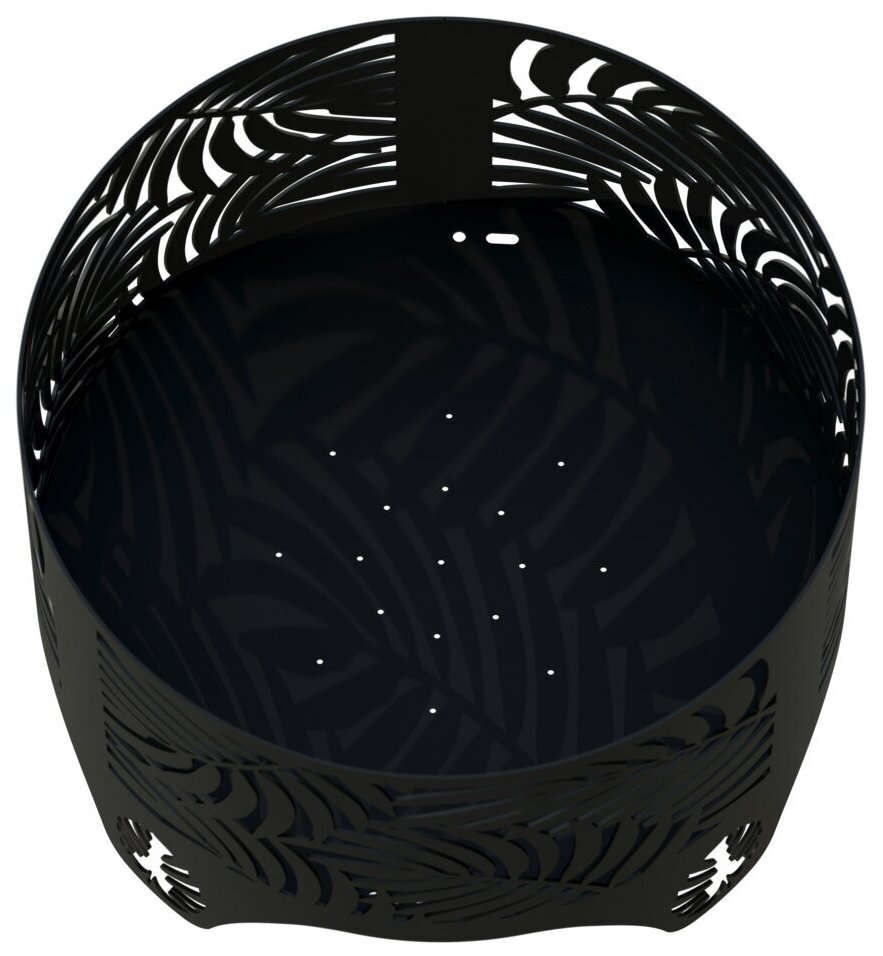 Чаша костровая, очаг для костра TEMPACHE "Папоротник", 60х42х60 см, черная - фотография № 7