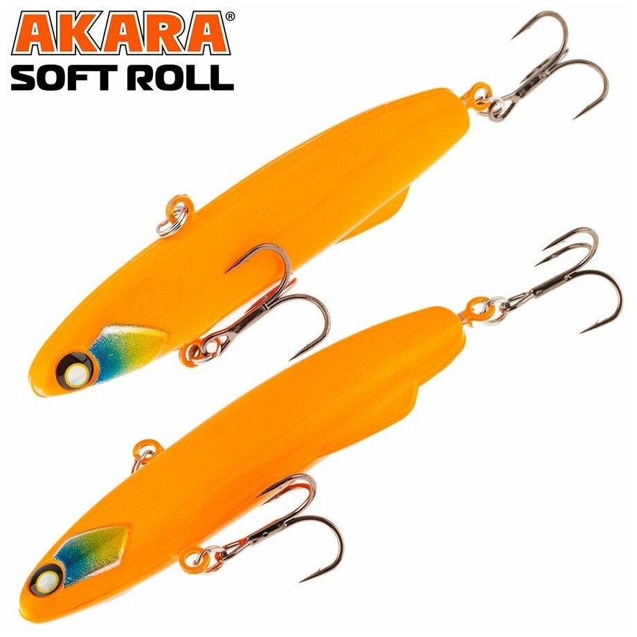 Воблер ратлин Akara Soft Roll 90мм 30г A163 виб зимний на щуку, судака