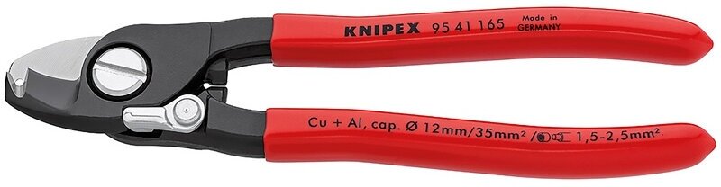 Кабелерез KNIPEX стриппер многофункциональный для NYM кабелей от 3 х 1.5 до 5 х 2.5 мм², длина 165 мм - фотография № 1