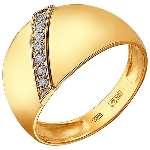 фото Эстет кольцо с бриллиантами из комбинированного золота 01о660342ж, размер 19