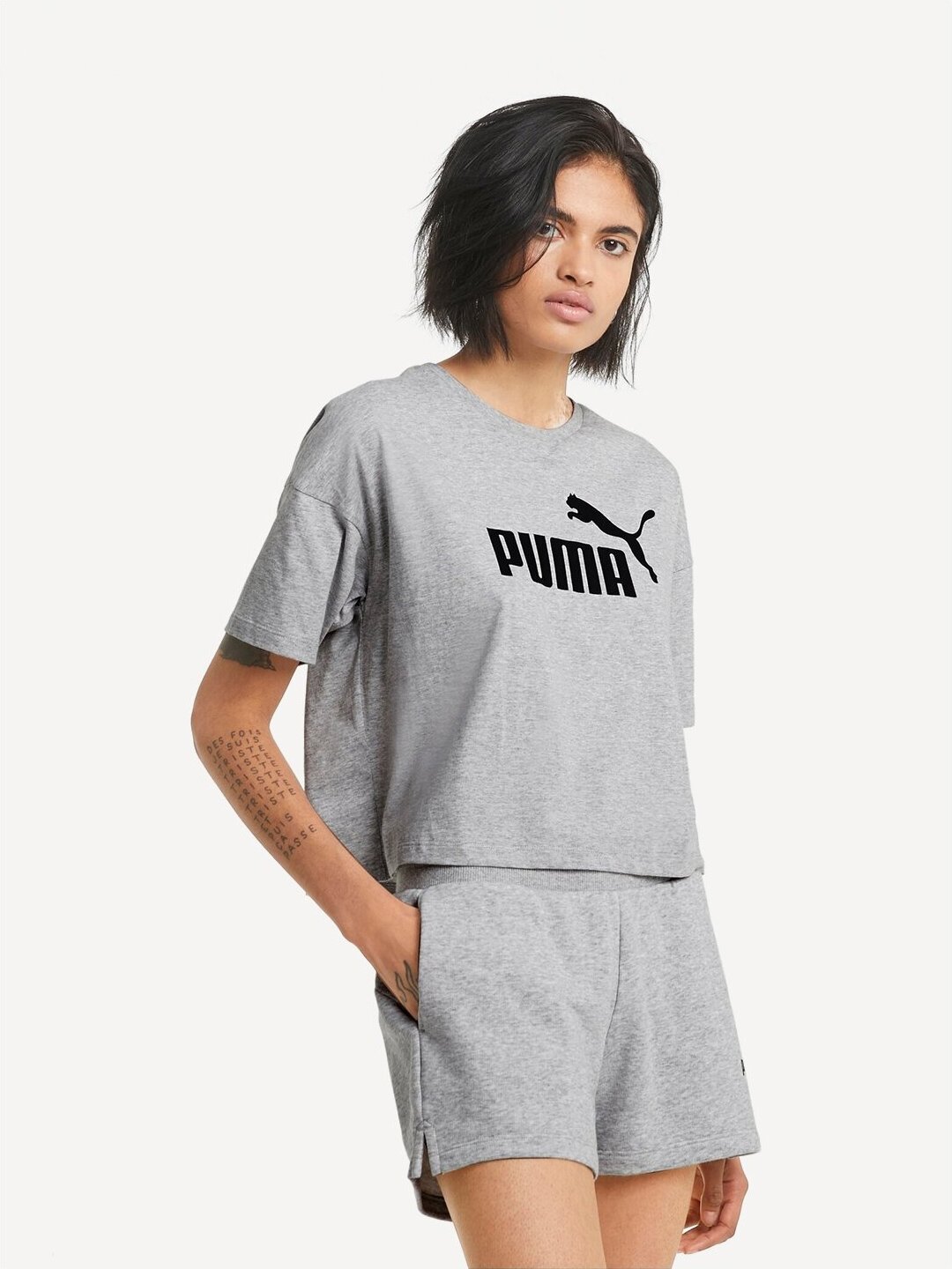 фото Топ спортивный PUMA Essentials Logo Cropped Women's Tee
