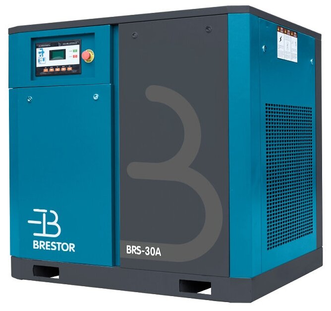 Компрессор винтовой BRS-30A (5м3/мин при 8бар; маслозаполненный) Brestor UCX, "Звезда/треуг.", 380В 3ф 50Гц, возд. охл, MAM880