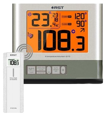 Термометр для бани электронный с радиодатчиком IQ110 (RST77110) - фотография № 1