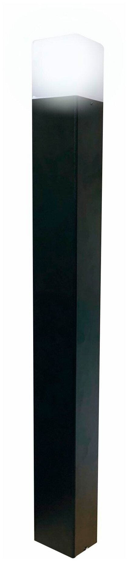 Столб уличный «Классика» 80 см цвет чёрный