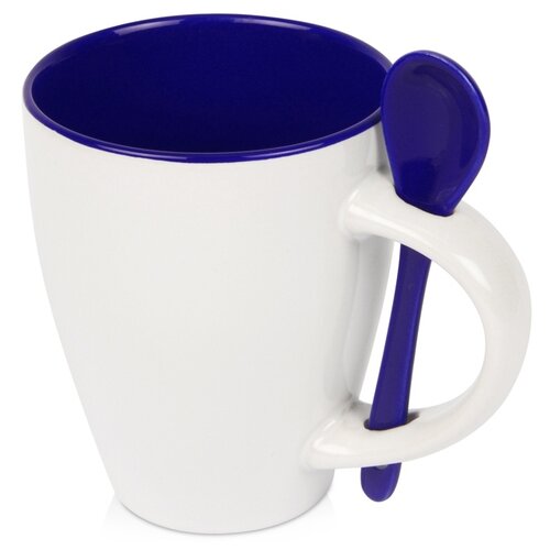 фото Кружка «авеленго» с ложкой, синий oasis