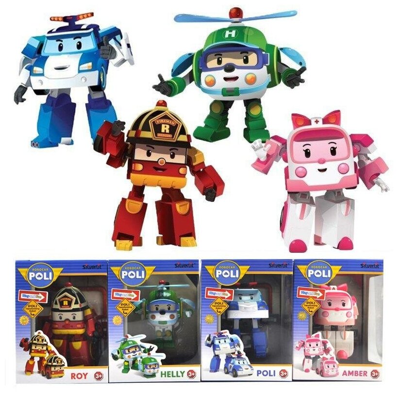 Robocar Poli Set Poli Roy Heli