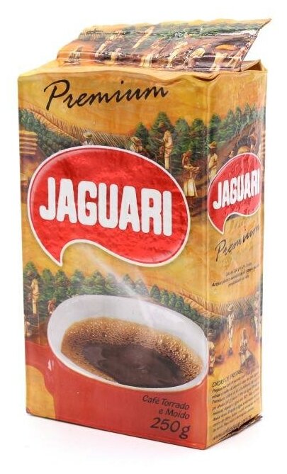 Кофе молотый Jaguari, 250 грамм, 100% арабика, средняя обжарка.