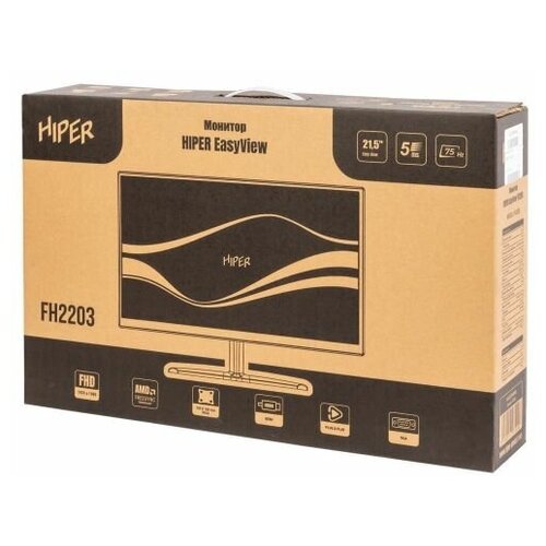 Монитор 215 HIPER EasyView FH2203 AСB-403A-75 черный 1920x1080 IPS LED 5ms 169 HDMI MM 10001 250cd 850000₽