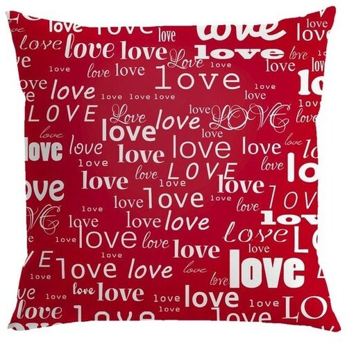 Подушка декоративная «Love, love, love», размер 40x40 см
